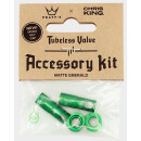 Peatys x Chris King Tubeless Valves Accessory Kit, Emerald