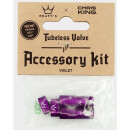 Peatys x Chris King Tubeless Valves Accessory Kit, Violet