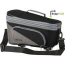 Racktime Talis Plus 2.0 borsa portapacchi 8+7 litri, nero-grigio