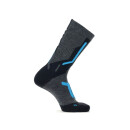 UYN Man Ski Cross Country 2IN Chaussettes anthracite/bleu 42-44