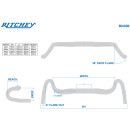 Ritchey Road handlebar WCS Beacon 42cm (c-c top), sheet black, 31.8mm, Di2 internal routing