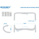 Ritchey Road handlebar Comp 20 Streem III Curve 42cm (c-c), blatte black, 31.8mm Full internal routing & Di2