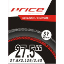Price Schlauch MTB, 27.5x2.10-2.40, FV40, Ventil 40mm, Box à 10 Stk.