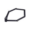 BBB folding lock SecureFold with holder black 8 x 25 x 900mm, SafetyLevel 11/12