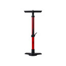 BBB Floor pump AirBoost 2 red with steel shaft, 11 bar /...