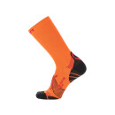 UYN Man Run Super Fast Mid Socks orange/red 39-41
