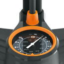 SKS Pompa da pavimento Airkompressor 10.0 Acciaio Multi Valvola nero/arancio