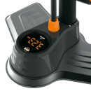 SKS Pompa a pavimento Air-X-Plorer Digi 10.0 Acciaio Multi Valvola nero/arancio
