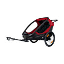 Hamax Outback Twin bicycle trailer red/black