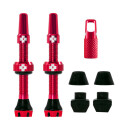 Muc-Off V2 Tubeless Valve Kit 44mm/red