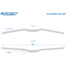 Ritchey guidon MTB WCS TRAIL Rizer 10D 20mm, blatte black, 31.8mm, 800mm