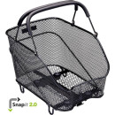 Racktime luggage carrier basket Bask-it 2.0 Trunk small, Snap-it 2, black, 38.8 x 25.5 x 27.4cm, with adapter