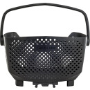 Racktime luggage carrier basket Bask-it 2.0 Edge, Snap-it 2, black, 43 x 24 x 29cm, with adapter