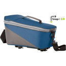 Sacoche de porte-bagages Racktime Talis 2.0, Snap-it 2, bleu/gris, 38 x 22 x 23cm, avec adaptateur