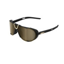 Lunettes Ride 100% Westcraft Soft Tact Black - Soft Gold