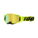 Ride 100% goggles Armega Nuklar Citrus, gold mirrored lens