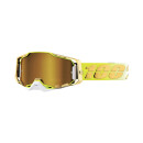Ride 100% Goggles Armega Feelgood True Gold, mirrored lens