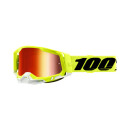 Ride 100% Goggles Racecraft 2 Yellow, red mirrored lens