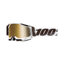 Ride 100% Goggles Racecraft 2 Snowbird, gold mirrored lens