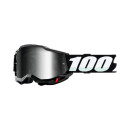 Ride 100% Goggles Accuri 2 Black, silver mirrored lens