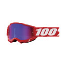 Ride 100% Goggles Accuri 2 Neon Red, Lentille rouge-bleu...