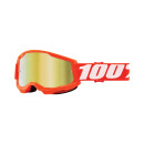 Occhiali Ride 100% Strata 2 Arancione - Oro a specchio