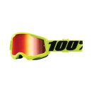 Ride 100% Strata 2 Jr. Goggle fluo-gelb - Mirror rot