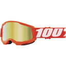 Ride 100% Strata 2 Jr. Goggle Orange - Mirror gold