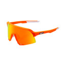 100% S3 Glasses Soft Tact Neon Orange