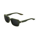 100% Rideley glasses Soft Tact Army Green