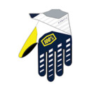 Ride 100% Airmatic gloves navy-white L