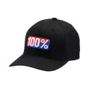 100% Classic X-Fit Flex Hat black L
