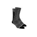 100% Rythym Merino Wool Socks charcoal heather S