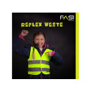 FASI Reflexweste Kiddy für Kinder Grösse S gelb