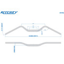 Ritchey guidon MTB Comp 20 Kyote, 27D, 35mm, BB black, 31.8mm, 800mm