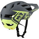 Troy Lee Designs A1 Helmet w/Mips M/L, Classic Gray/Yellow