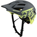 Troy Lee Designs A1 Helmet w/Mips M/L, Classic Gray/Yellow