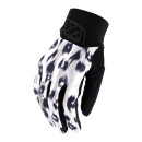 Troy Lee Designs Luxe Gloves Women S, Wild Cat White
