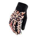 Troy Lee Designs Luxe Gloves Women L, Leopard Bronze
