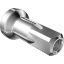 Nipplo nascosto DT Swiss in alluminio 12 mm argento, 2,0...