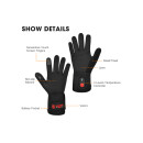 SAVIOR beheizbarer Fingerhandschuh Liner Unisex Black XS