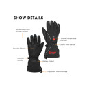 SAVIOR heated finger glove Wintersport SW08 Lady Black XS