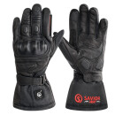 SAVIOR beheizbarer Fingerhandschuh Motorrad Unisex Black M
