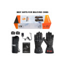 SAVIOR heated finger glove motorcycle unisex Black S
