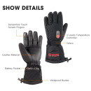 SAVIOR heated finger glove winter sports SHGS07 Lady Black L