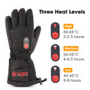 SAVIOR heated finger glove winter sports SHGS07 Lady Black L