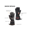 SAVIOR heated finger glove winter sports SHGS07 Lady Black XS