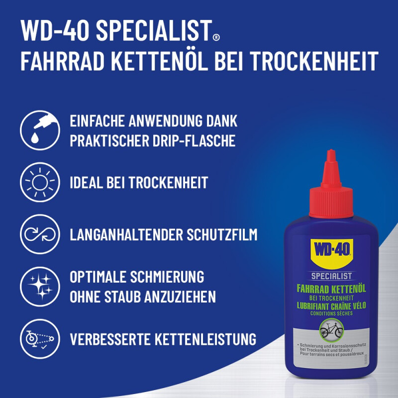 WD 40 Kettenöl Trocken, 100ml Flasche - Velofactory, 9.30 CHF