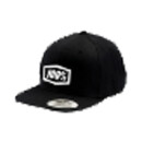 100% Icon Youth Snapback Hat black