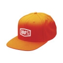 100% Icon Youth Snapback Hat orange